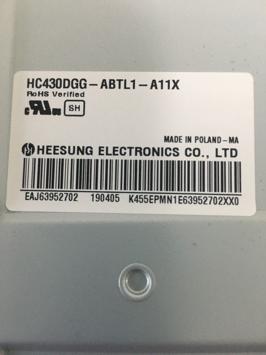 Телевізор LG 43UK6300MLB на запчастини