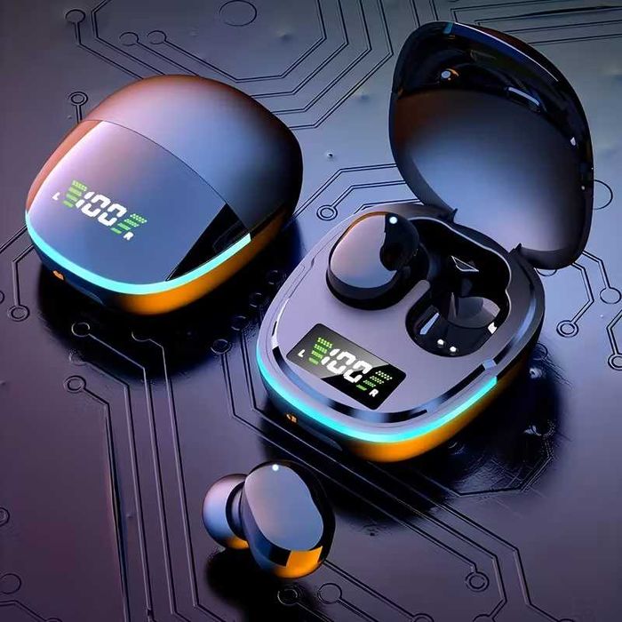 Fones de Ouvido Sem Fio com Display LED -novo