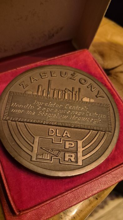Unikat! Medal Zasłużony dla HPR - Dyrektor CENTROZAP - Personalizowany