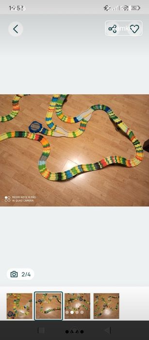 Tor z klocków plastikowych
