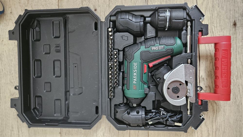 Професійна акумуляторна викрутка Parkside PAS D7 4B1 (4 V, 1500 mAh, 10

Nm, Німеччина)