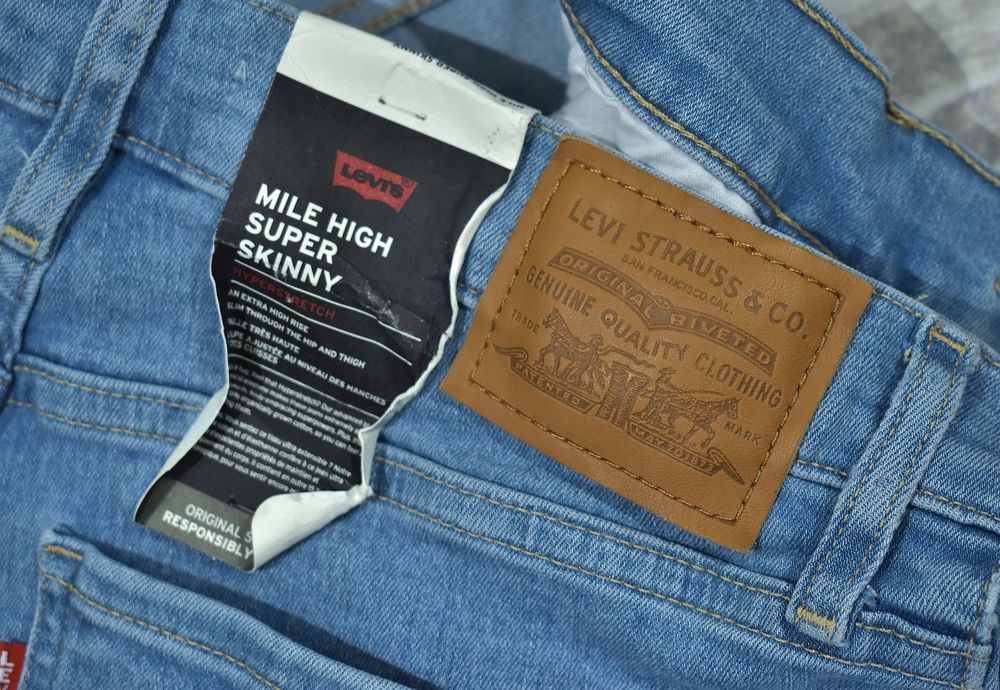 Levis Mile High Super Skinny Jeansy Damskie W29 L34