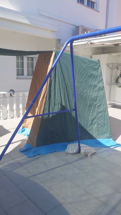 Barraca de praia quadrangular