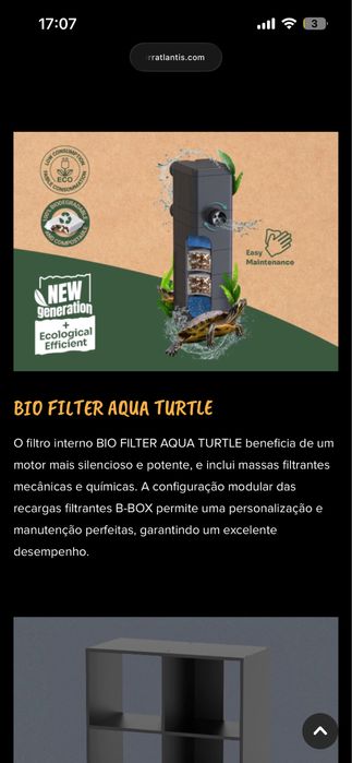 TORTUM 75 - Aquário Tartarugas + Acessórios