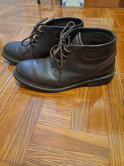 Botas em pele genuína vintage