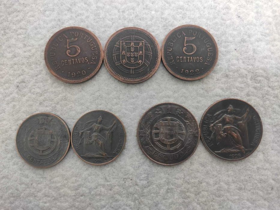Moedas de escudos antigas raras *RÉPLICAS* 1920 | 1922 | 1925 | 1926