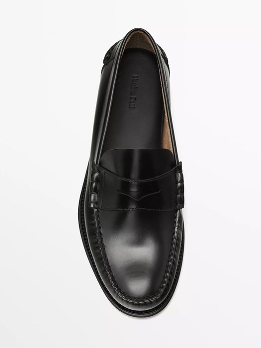 Шкіряні лофери Massimo Dutti