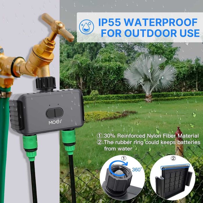 MOES Inteligentny system nawadniania TUYA 3/4" Bluetooth timer zawór