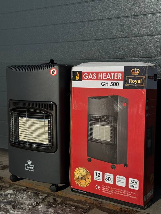 Портативний Газовий обігрівач 4200 Вт Royal GH 500 + Редуктор+Комплект
