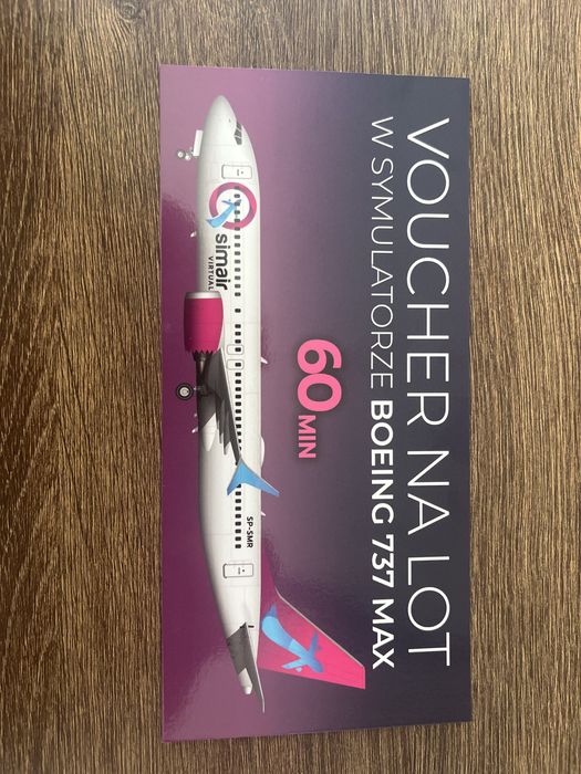 Voucher na lot w symulatorze boeing 737 max