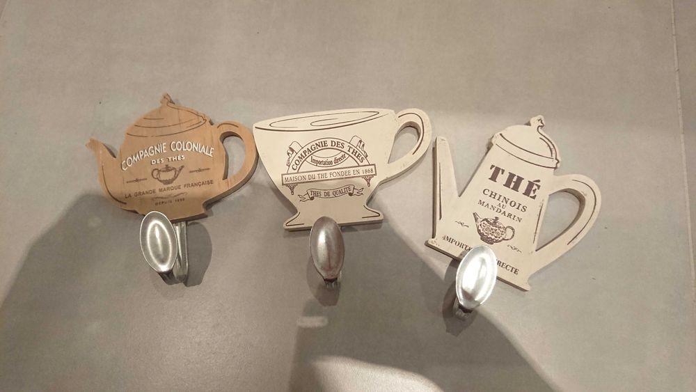 Nowe ,wieszaki ,komplet wieszaczki kuchenne. shabby chic