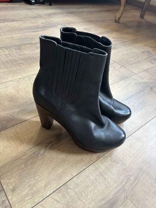 Buty botki czarne 38 uk
