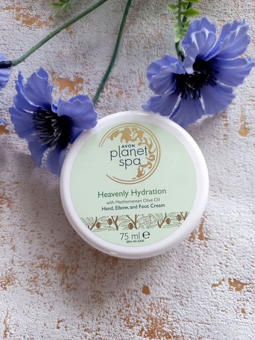 Krem do rąk stóp łokci Avon Planet SPA oliwkowy