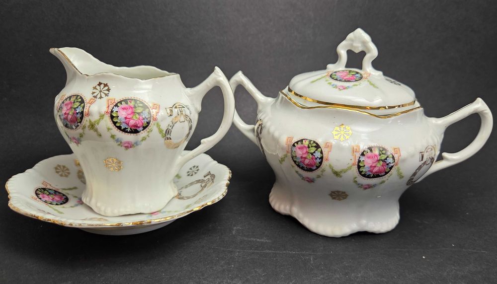 Środek stołu Parowa Kuno Steinmann dzbanek mlecznik cukiernica