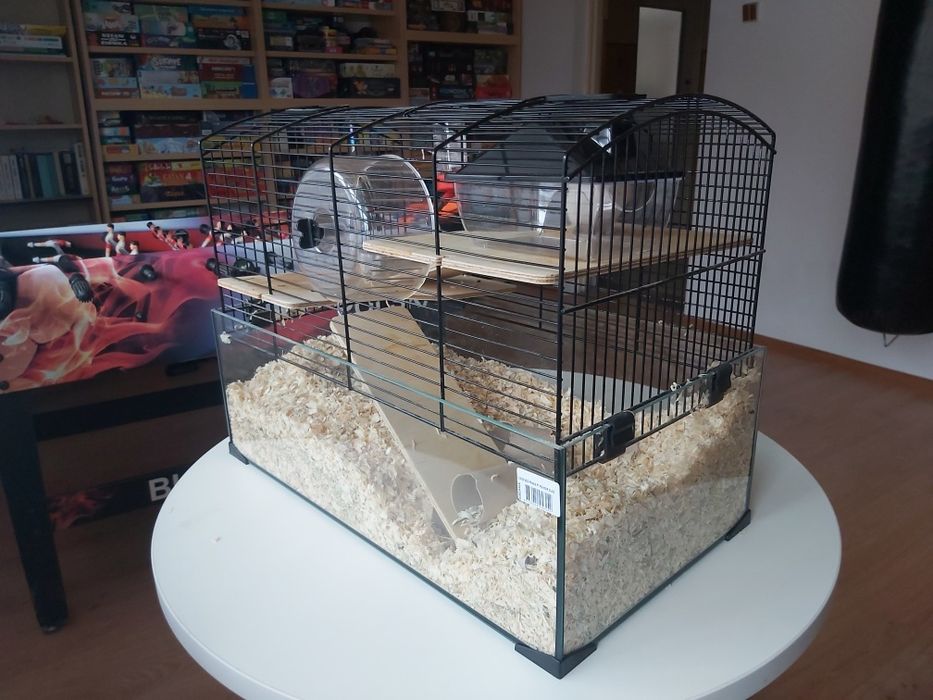 Myszoskoczek z klatką