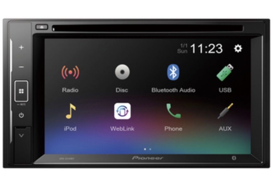 Pioneer AVH-A240BT – Auto Rádio 2 DIN com Ecrã Tátil 6.2” | Bluetooth | DVD | USB