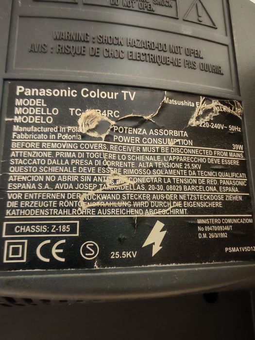 Телевізор Panasonic Colour TV  в робочому стані