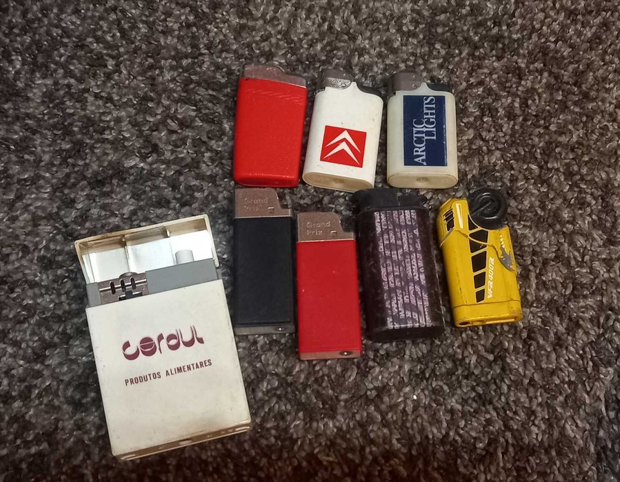 Coleção de isqueiros (7) anos 80 e 90