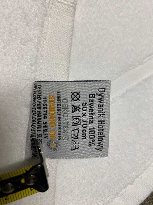 Dywanik hotelowy stópka 50x70 cm 100 % bawełna 25 sztuk