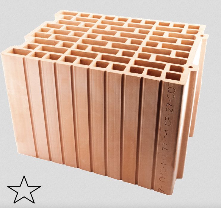 Pustak ceramiczny 25 p+w ceramika podkarpacka wienerberger leier zc