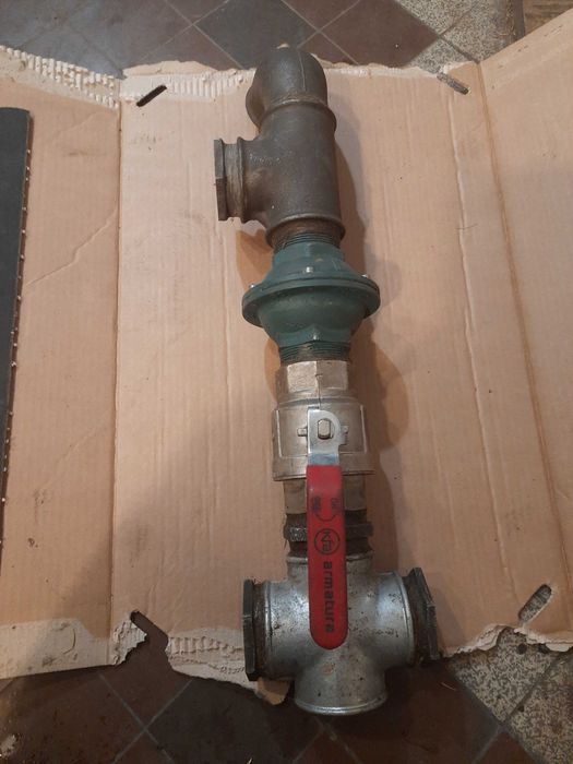 Zawory 2" zwrotny i przelotowy z trójnikiem