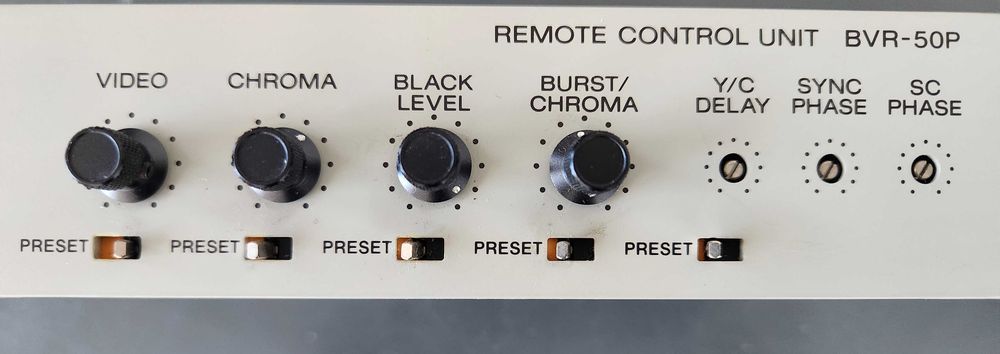 Sony BVR-50P Controlador de Videotape