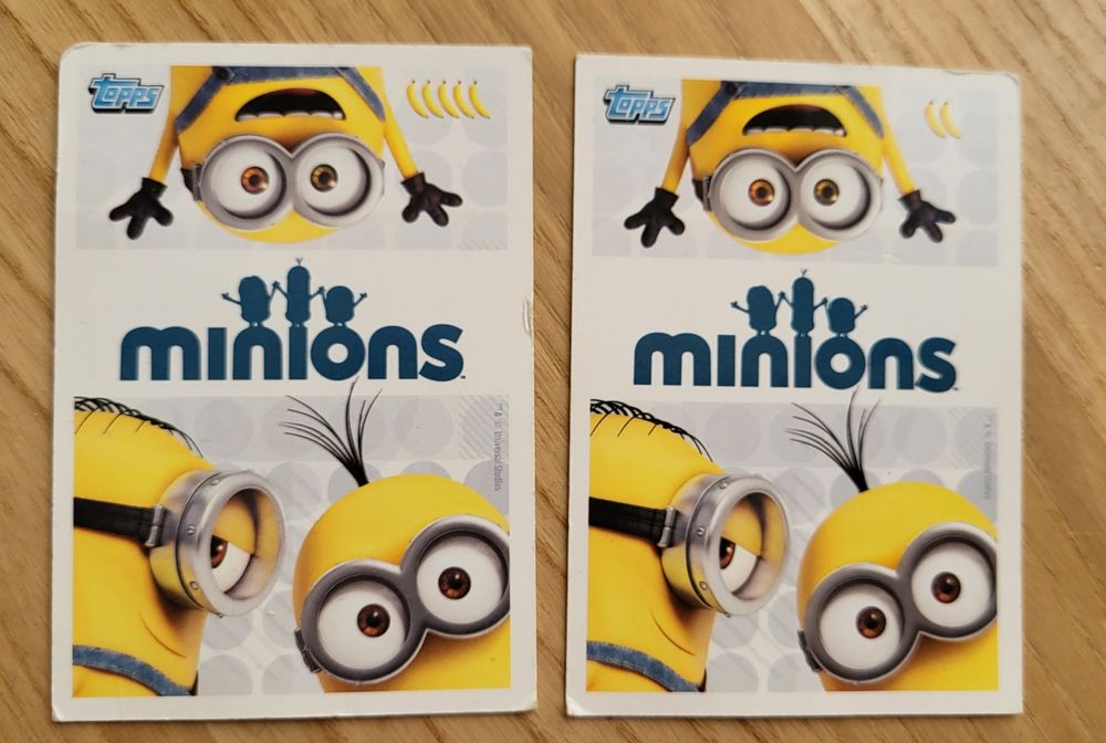 Dwie karty Minionki.
