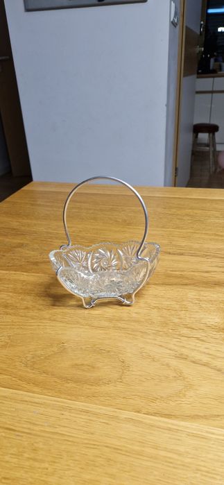 Kryształowy koszyczek PRL