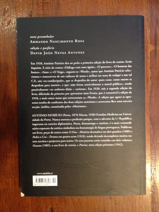 António Patrício - Serão inquieto