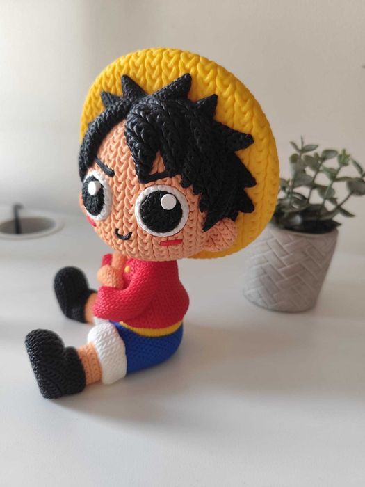 Boneco 3D Luffy – Estilo Amigurumi (One Piece)