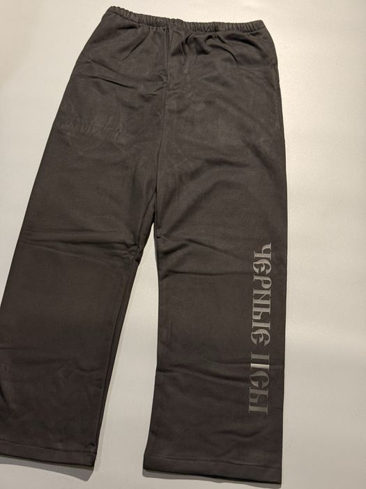 Штаны Yzy vultures kanye west Гоша Рубчинский чёрные псы opium