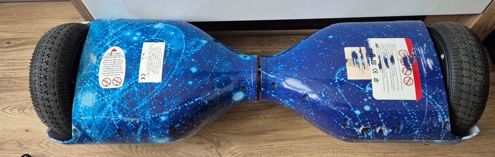 OIO Deskorolka Elektryczna Hoverboard  Deska Space Blue 10" Świecąca d