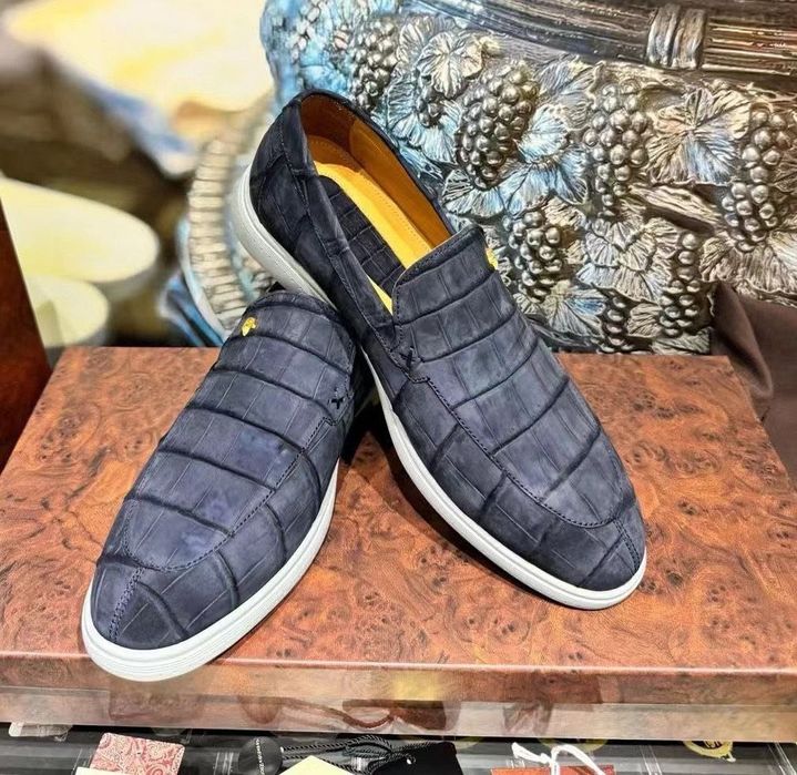 Лофери Stefano Ricci мужские из кожи крокодила