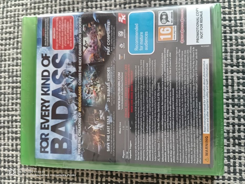 Gra Xbox One "Battleborn" nowa, zafoliowana