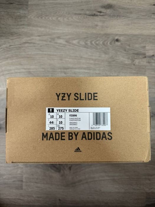 Оригинал Adidas Yeezy  Slide “Flax” Размер: US 10 (44)