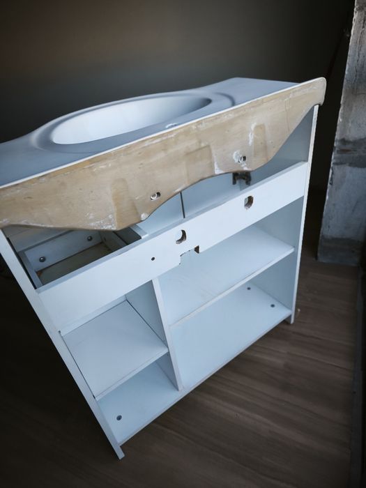 Móvel wc com lavatório