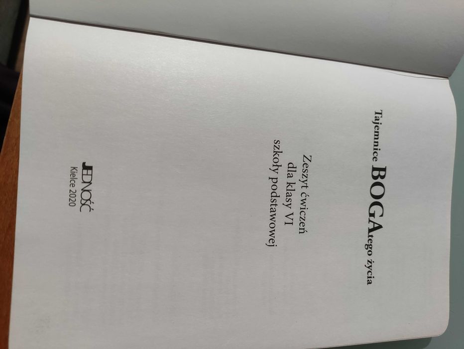 Podręcznik i zeszyt ćwiczeń do religii kl 6