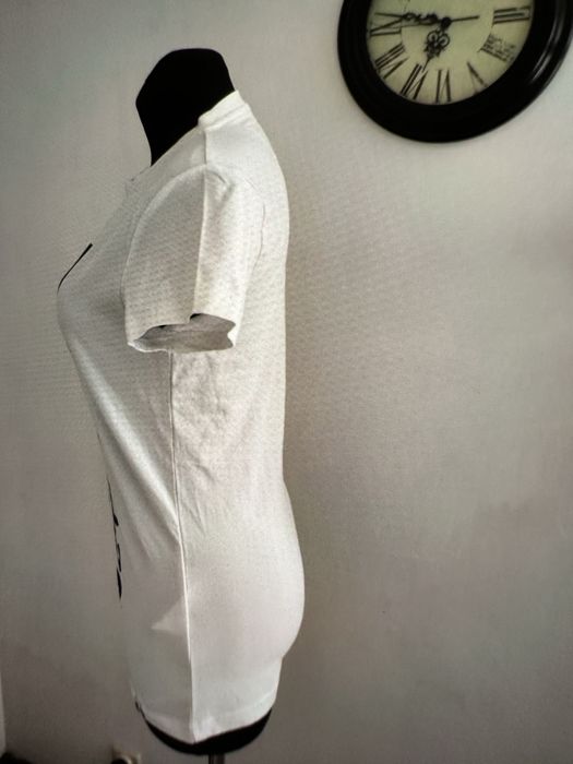 Koszulka biała t-shirt biały napisy Russe Service RusseService L