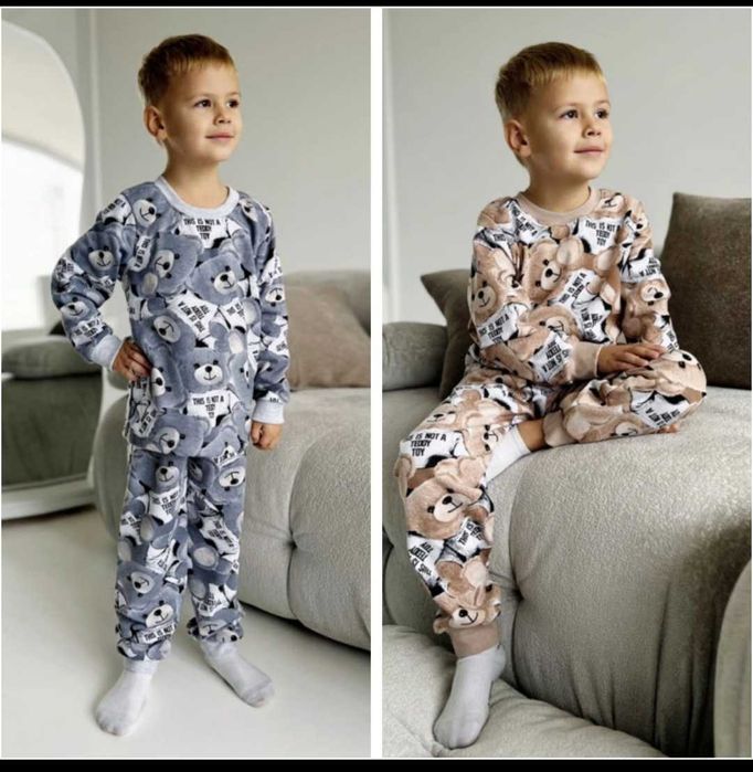 Піжами утеплені для хлопчиків та дівчаток