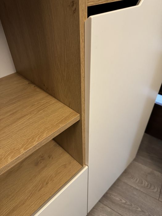 Regał Meblik UNI OAK białe fronty