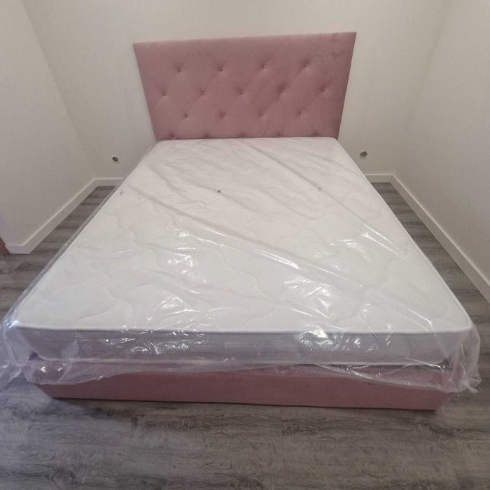 Camas de Casal Estofadas de Luxo 199€ Disp. em Várias Cores! 190x140m!