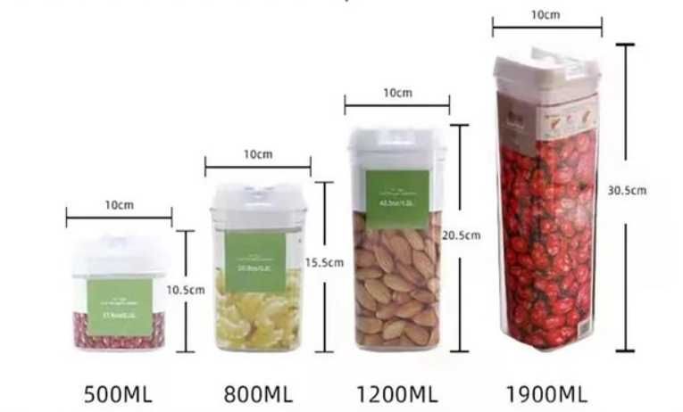 Набір контейнерів для сипучих Органайзер для кухні Диспенсер для круп