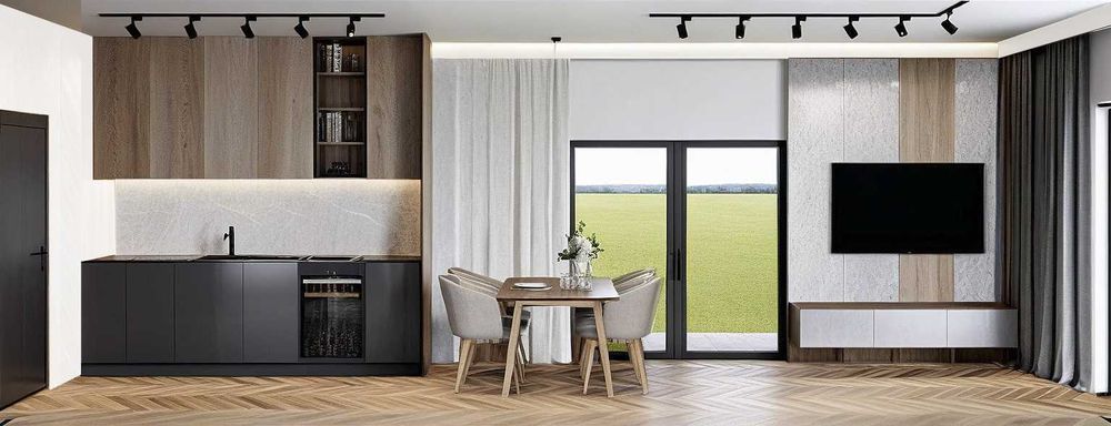 Domek CAŁOROCZNY 46,99m2 EKONEST35 na konstrukcji STALOWEJ LGS