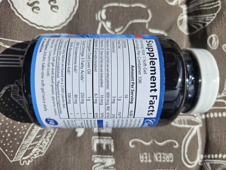 Carlson Wild Norwegian олія масло печени трески Cod Liver Oil