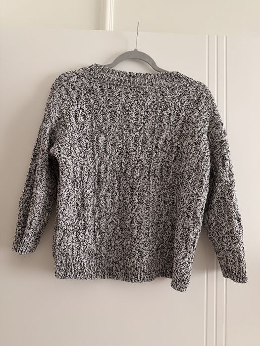 Szary melanżowy sweter H&M XS