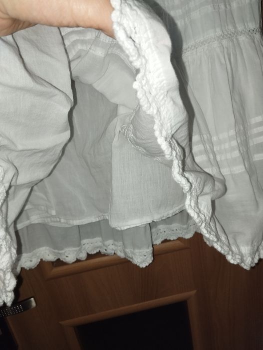 Piękna biała spódnica, lato, 42 XL