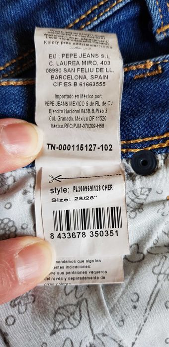 Spodnie jeansowe Pepe Jeans rozm. S