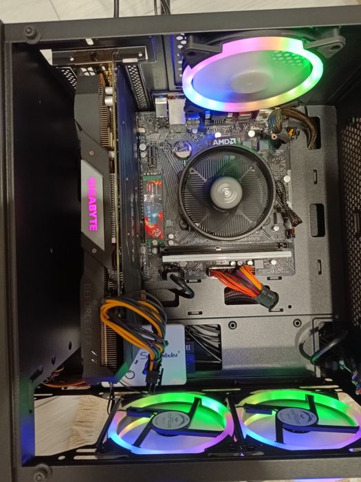 Ігровий пк Ryzen 5 5500 gtx 1660super 16ddr 4 256+512ssd