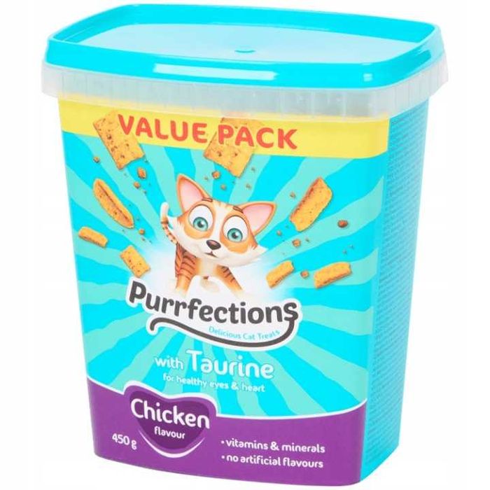 Przekąski dla kota PURRFECTIONS DUŻA MAXI PAKA 450g KOCIsmakołyk Poduszki