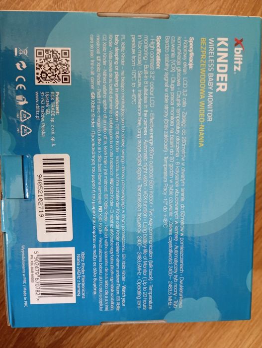 Xblitz Kinder Niania Elektroniczna Bezprzewodowa